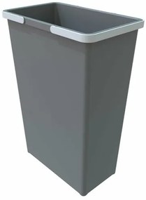 Elletipi Coș de plastic cu mânere 35 l, gri