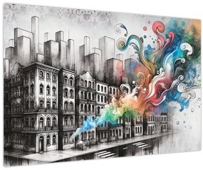 Tablou - Viața industrială (90x60 cm)