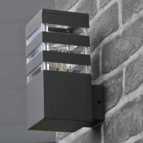 Aplică de perete LED RGBW reglabilă de exterior TEKSAS 1xE27/12W/230V IP44 antracit