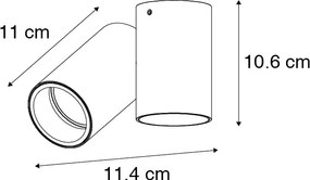 Spotlight de design negru reglabil - Michael