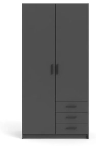 Șifonier Tvilum Sprint, 99x200 cm, negru