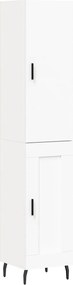 vidaXL Dulap înalt, alb, 34,5x34x180 cm, lemn prelucrat