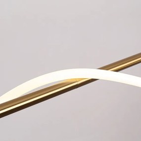 Lustră LED suspendată pe cablu MELECA LED/24W/230V 3000/4000/6000K 100 cm auriu