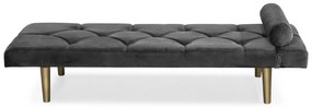 Pat de zi Diana, Gri inchis, 185x40x75 cm
