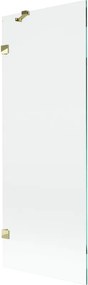 Mexen Lunar paravan cadă cu 1 panou 70 x 150 cm, transparent, auriu - 897-070-000-50-00