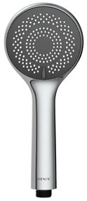 WENKO 23992100 - Cap de duș cu sistem de economisire a apei, 9,5 x 9,5 cm, crom lucios/gri