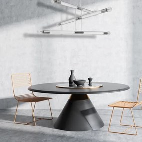 Lustră pe cablu BASTONE WHITE 6xE14/40W/230V