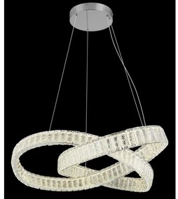 Lustră LED dimabilă pe cablu Globo 67162-110CCT MUCKY 110W/230V d. 78 cm + telecomandă