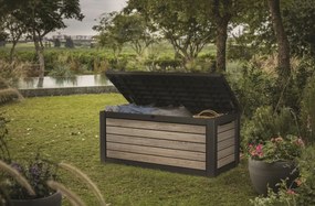 Keter cutie de depozitare pentru grădină Deco 630 l, maro deschis