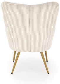 Fotoliu Amaro velvet crem H97 cm