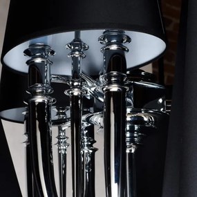 Azzardo AZ1417 - Lustră pe lanț DIABLO 12xE14/11W/230V negru