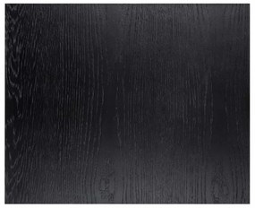 Masuta de cafea dreptunghiulara din stejar si metal Oakura 65x55x45 cm neagra