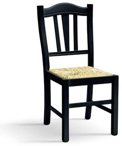 Scaun Hard, lemn de fag, sezut paie, L 46cm/l 50cm /H 95cm - ALB