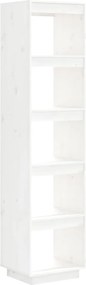 vidaXL Bibliotecă/Separator cameră alb 40x35x167 cm lemn masiv de pin