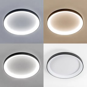 Brilagi FALCON II - Corp LED dimabil, 108W, 230V, 3000-6500K, Ø 80 cm, negru + telecomandă