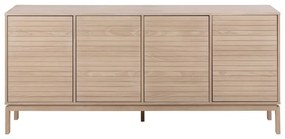 Comodă în culoare naturală joasă cu aspect de lemn de stejar 180x80 cm Linley – Actona