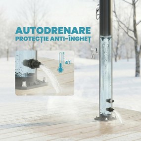Outsunny Coloană de Duș Ecologică pentru Exterior | Aosom Romania