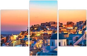 Tablou - Santorini în amurg (90x60 cm)