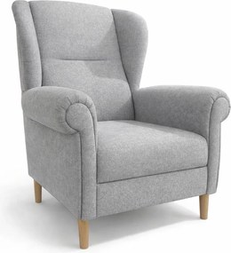 Fotoliu gri deschis wing Swan – Ropez