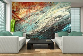 Fototapet - Abstracție în culori pastel (254x184 cm)