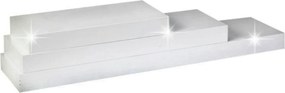 Polita GANA FY 11044-1, alb lucios, 120x25x5 cm