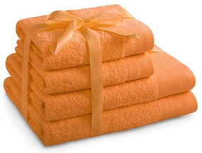 Prosoape de baie portocalii 4 buc. din bumbac din frotir Amari – Restilo