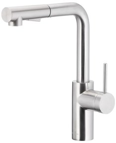 Baterie de chiuvetă cu cap de duș extractibil KFA Armatura 6623-110-22 DUERO BASIC oțel inoxidabil