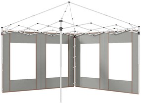 Outsunny Panouri Laterale Foisor cu Uși Fermoar pentru 3x3(m) sau 3x6m 2 Buc Rezervă | Aosom Romania