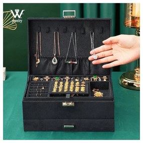 ShopJK CUTIE DE BIJUTERII NEAGRĂ PD119CZ