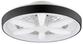 Ventilator LED RGBW de tavan cu lumină Brilliant GAIANO LED/48W/230V negru + telecomandă