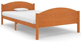 322038 vidaXL Cadru de pat, maro miere, 120x200 cm, lemn masiv de pin