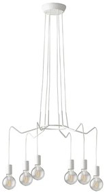 Lustra suspendata design modern Habitat, 66cm alb I-HABITAT-S6 BCO FE