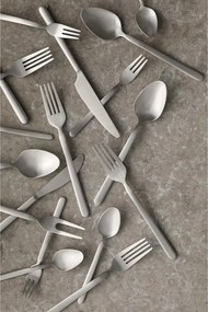 Furculițe pentru desert argintiu-mat din oțel inoxidabil 4 buc. pentru 4 persoane Stella – Blomus