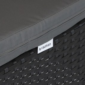 Scaun de gradina Solano 3 + 1 GRATUIT, negru