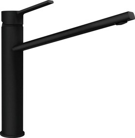 Baterie bucatarie Schock Papilio Cristadur Puro, aspect granit, cartus ceramic, negru intens