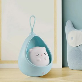 Corp de iluminat LED de orientare pentru cu senzor pentru copii KITTY LED/0,5W/5V USB albastru