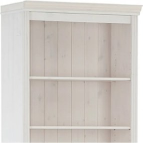Bibliotecă albă din lemn de pin 74x223 cm Anita – Støraa