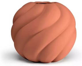 Vaza Twist Ball, 20cm, caramida - COOEE
