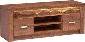 Comoda TV INFINITY I-09, frasin deschis, PAL melaminat/metal, cu ilumi
