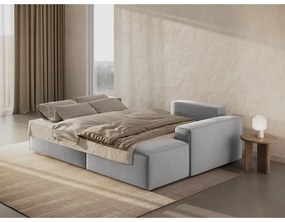 Colțar gri deschis extensibil (cu colț pe partea dreaptă) Jodie – Micadoni Home