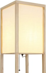 Lampa de podea tip raft din lemn maro TABITHA