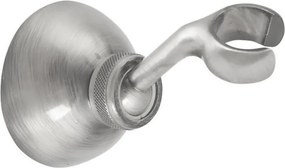 Suport pentru capul de duș argintiu mat din alamă ø 6,5 cm – Sapho