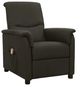 3093289 vidaXL Fotoliu rabatabil de masaj cu ridicare, gri taupe, textil