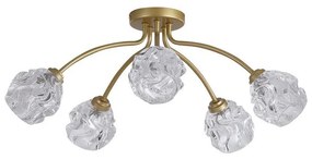 Searchlight 11525-5GO - Lustră aplicată ASTRAL 5xG9/33W/230V, aurie