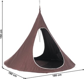 Scaun suspendabil balansoar, gri maro TAUPE, KLORIN NEW TYP 2 BIG SIZE