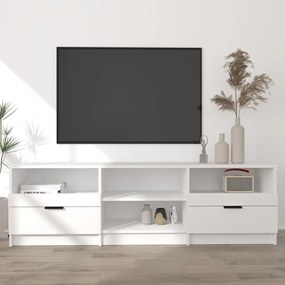 811457 vidaXL Comodă TV, alb, 150x33,5x45 cm, lemn prelucrat