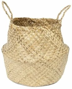 Coș de depozitare tricotat din iarbă de mareCompactor Belly, 45 x 36 cm, natural, L