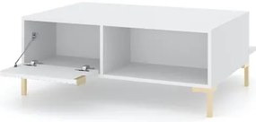 Masă de cafea FLOP albă