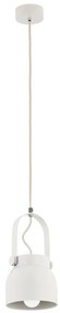 Pendul design modern LOGAN alb 14cm