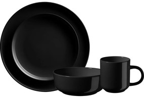 Set de masă Mäser 16 piese ALENIA, negru